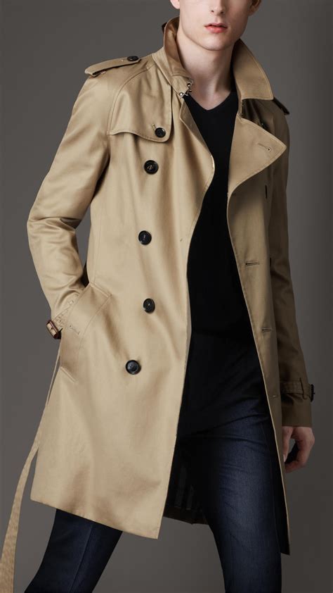 burberry mid length trench coat mens|Burberry trench coat men's outlet.